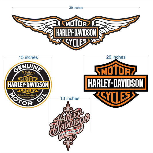 Harley Davidson Logo Wall LED