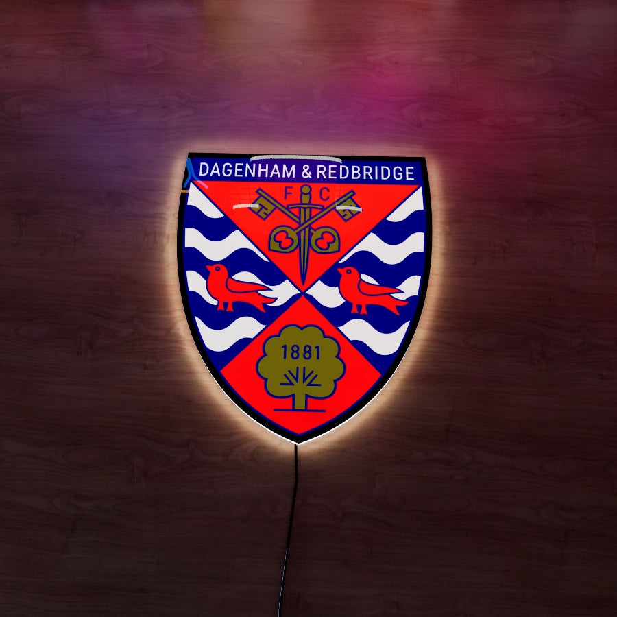 ダゲナム＆レッドブリッジFCロゴウォールLED