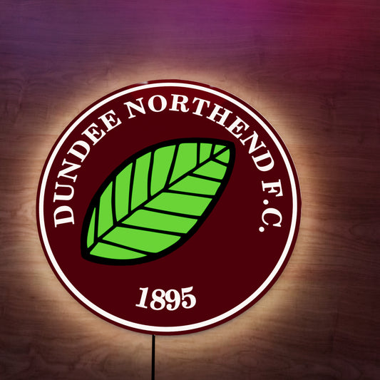 Dundee North End FC badge LED Wall light