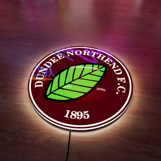 Dundee North End FC badge LED Wall light