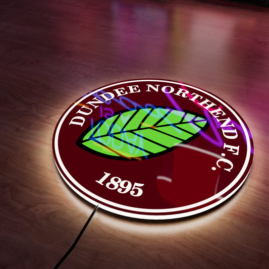 Dundee North End FC badge LED Wall light