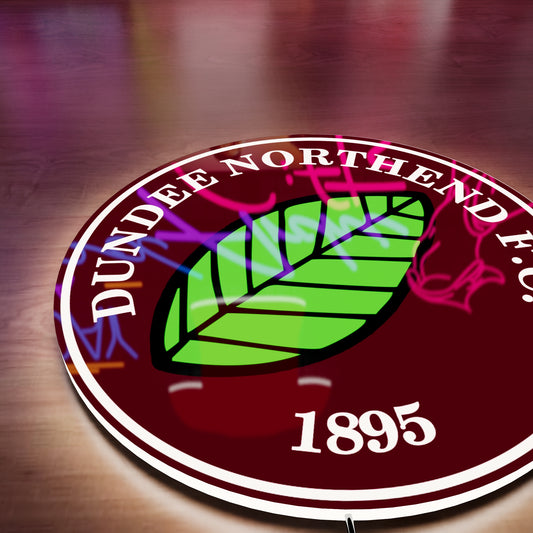 Dundee North End FC badge LED Wall light