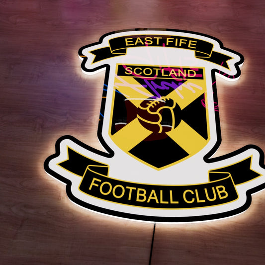 East Fife FC Logo LED Wall light