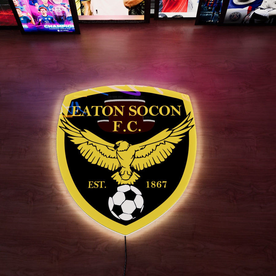 Eaton Socon F.C. Logo LED Wall light