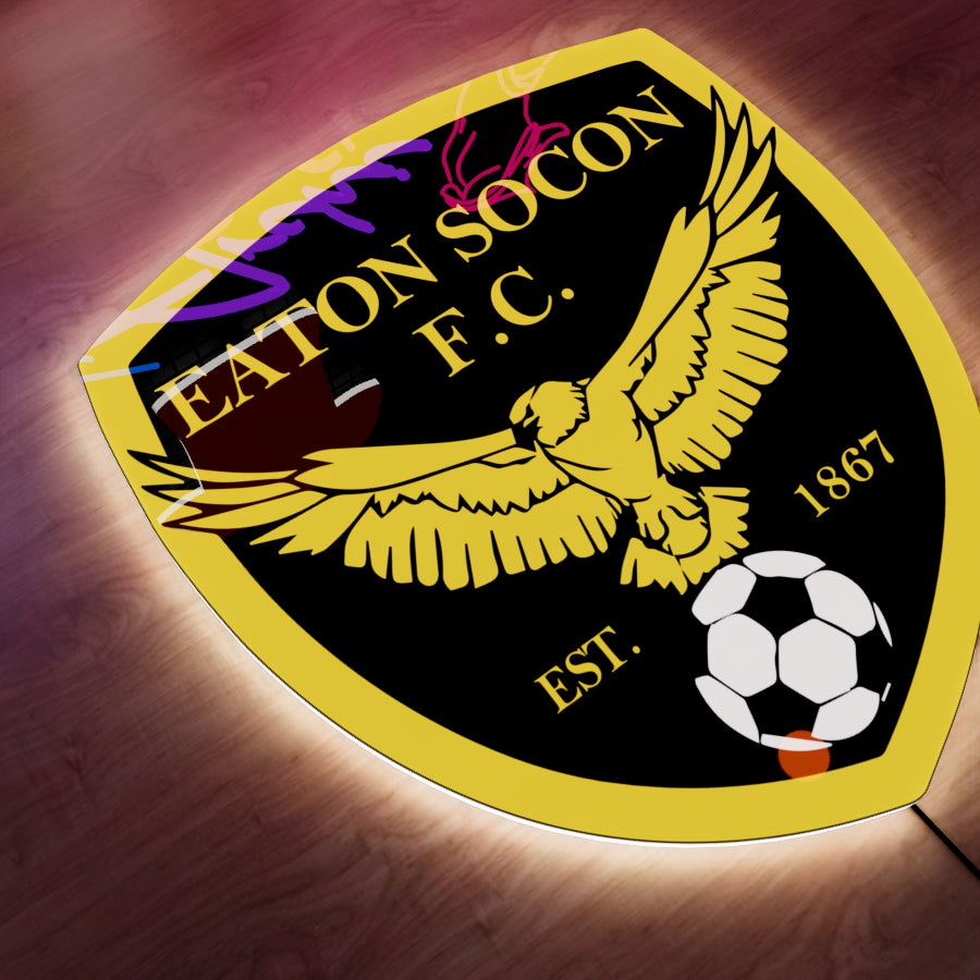 Eaton Socon F.C. Logo LED Wall light