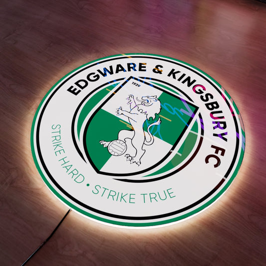 Edgware & Kingsbury FC Logo LED Wall light