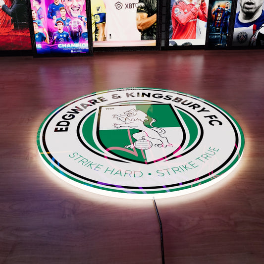 Edgware & Kingsbury FC Logo LED Wall light