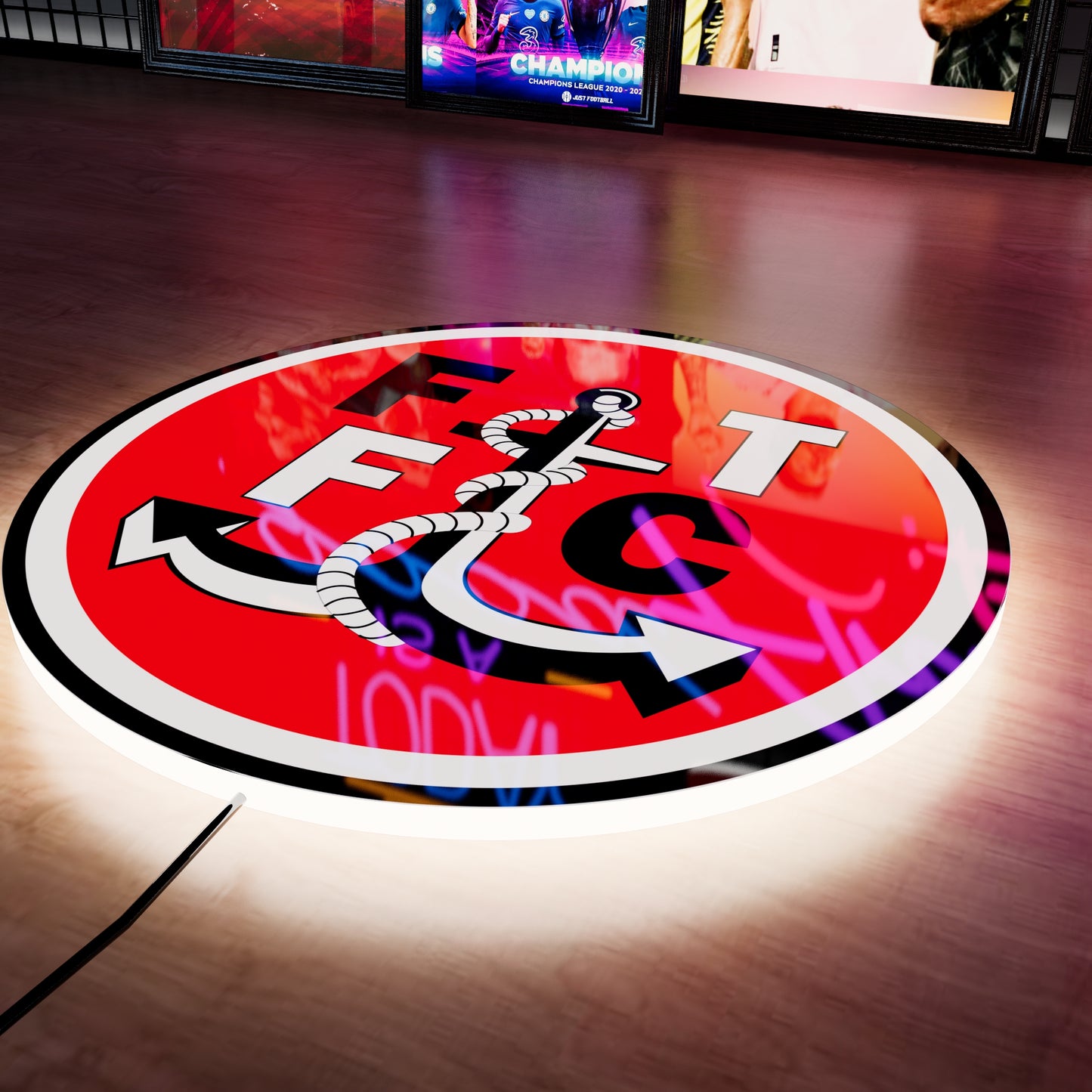 Fleetwood Town badge LED Wall light