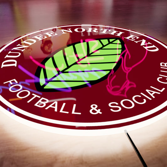 Dundee North End Football & Social Club badge LED Wall light
