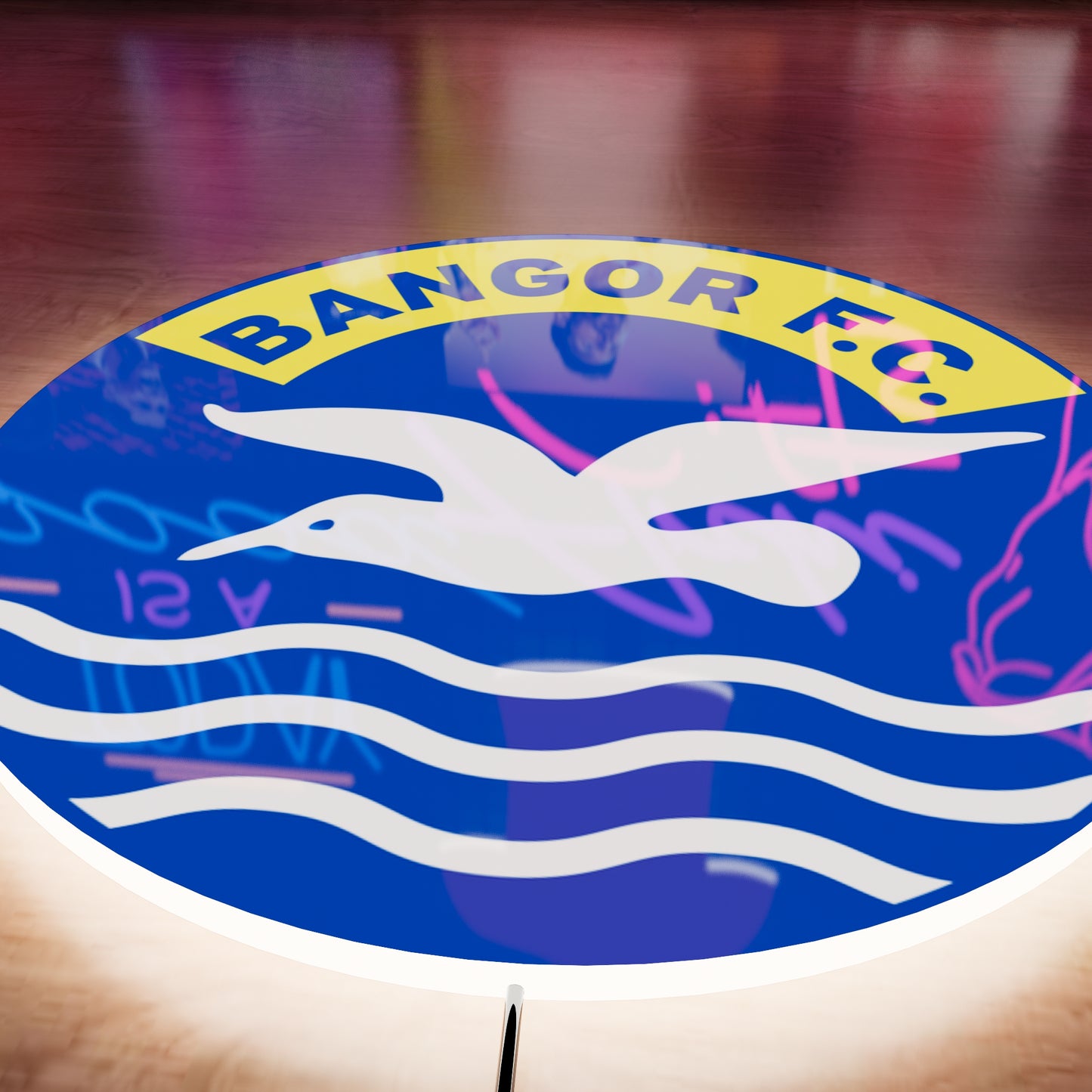Bangor FC badge LED Wall light
