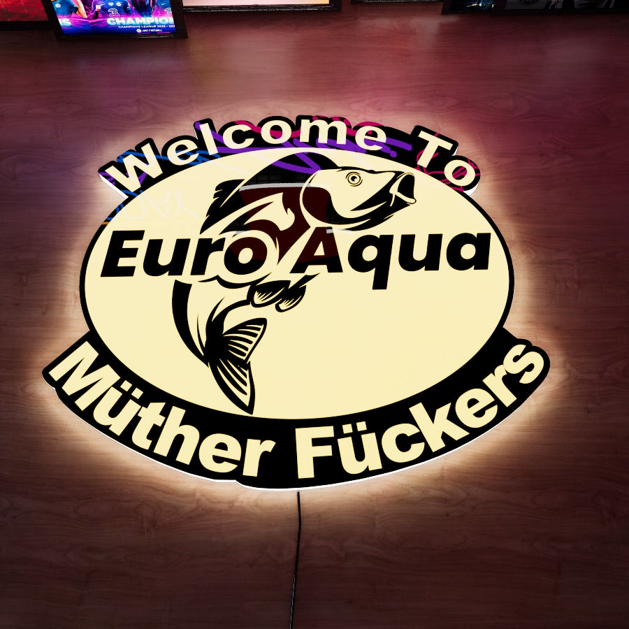 Euro Aqua Logo LED Wall light