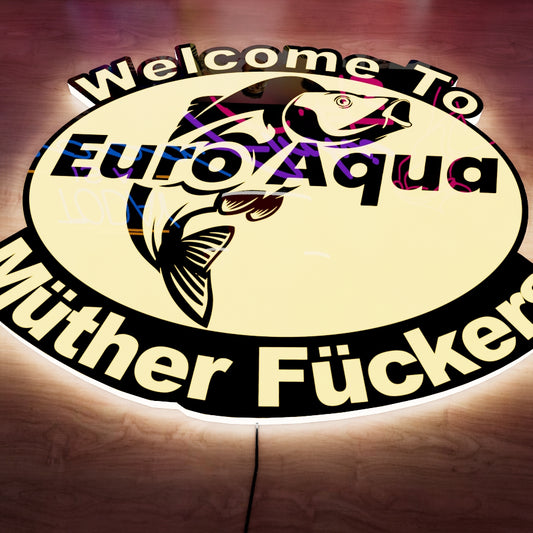 Euro Aqua Logo LED Wall light