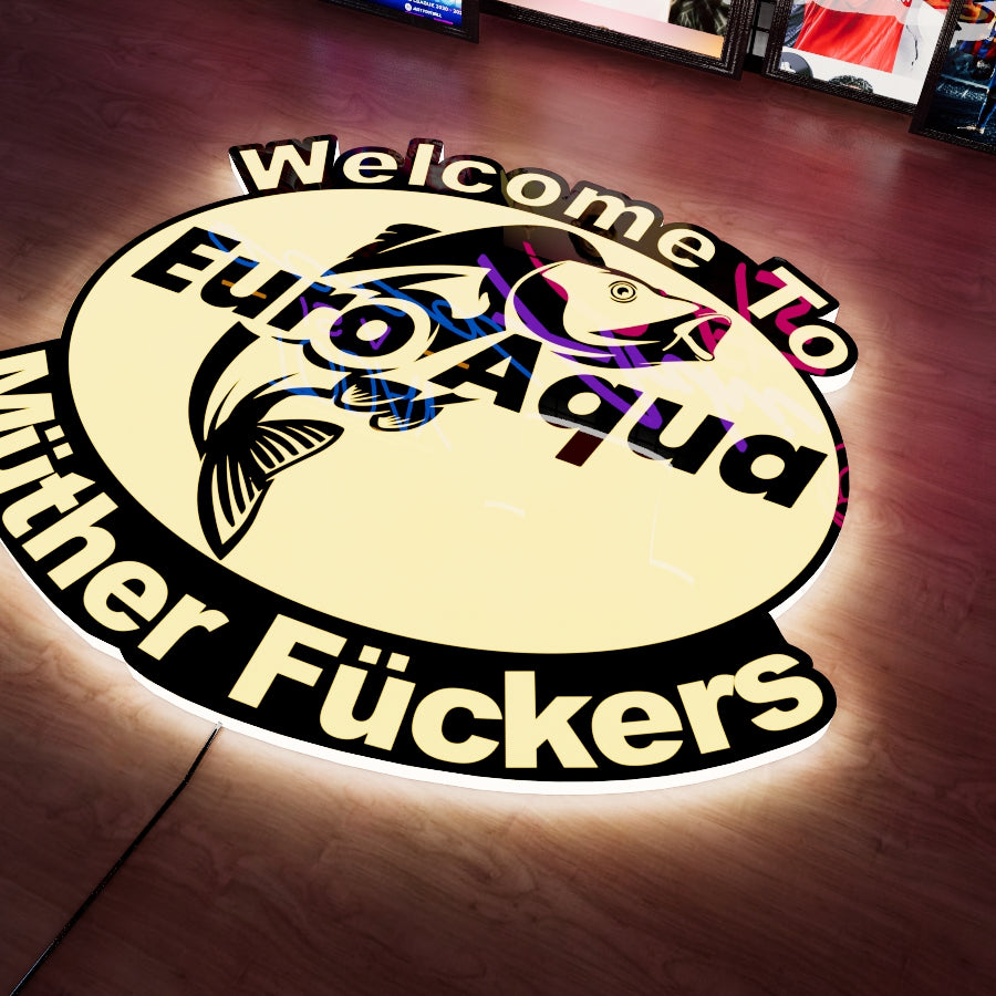 Euro Aqua Logo LED Wall light