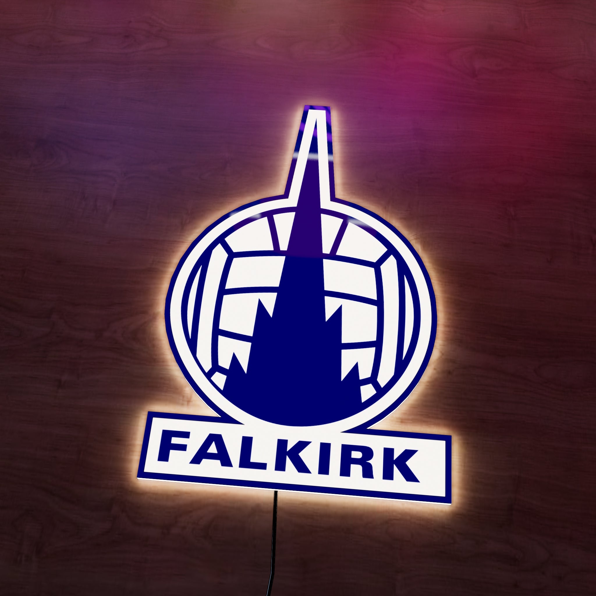 Falkirk FC badge LED Wall light