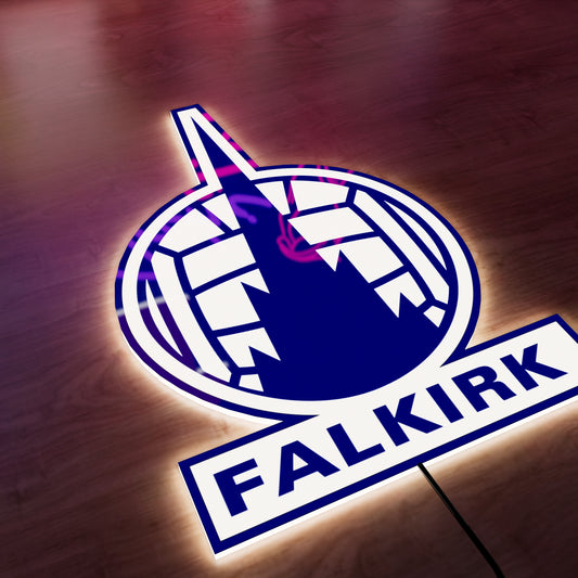 Falkirk FC badge LED Wall light