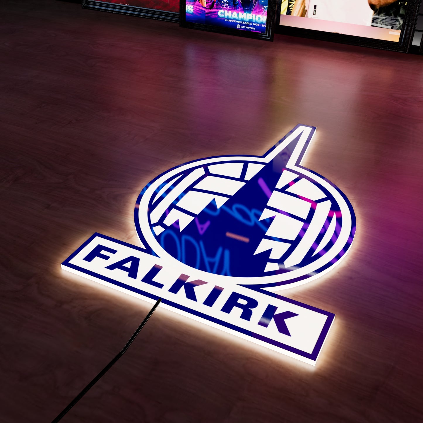 Falkirk FC badge LED Wall light