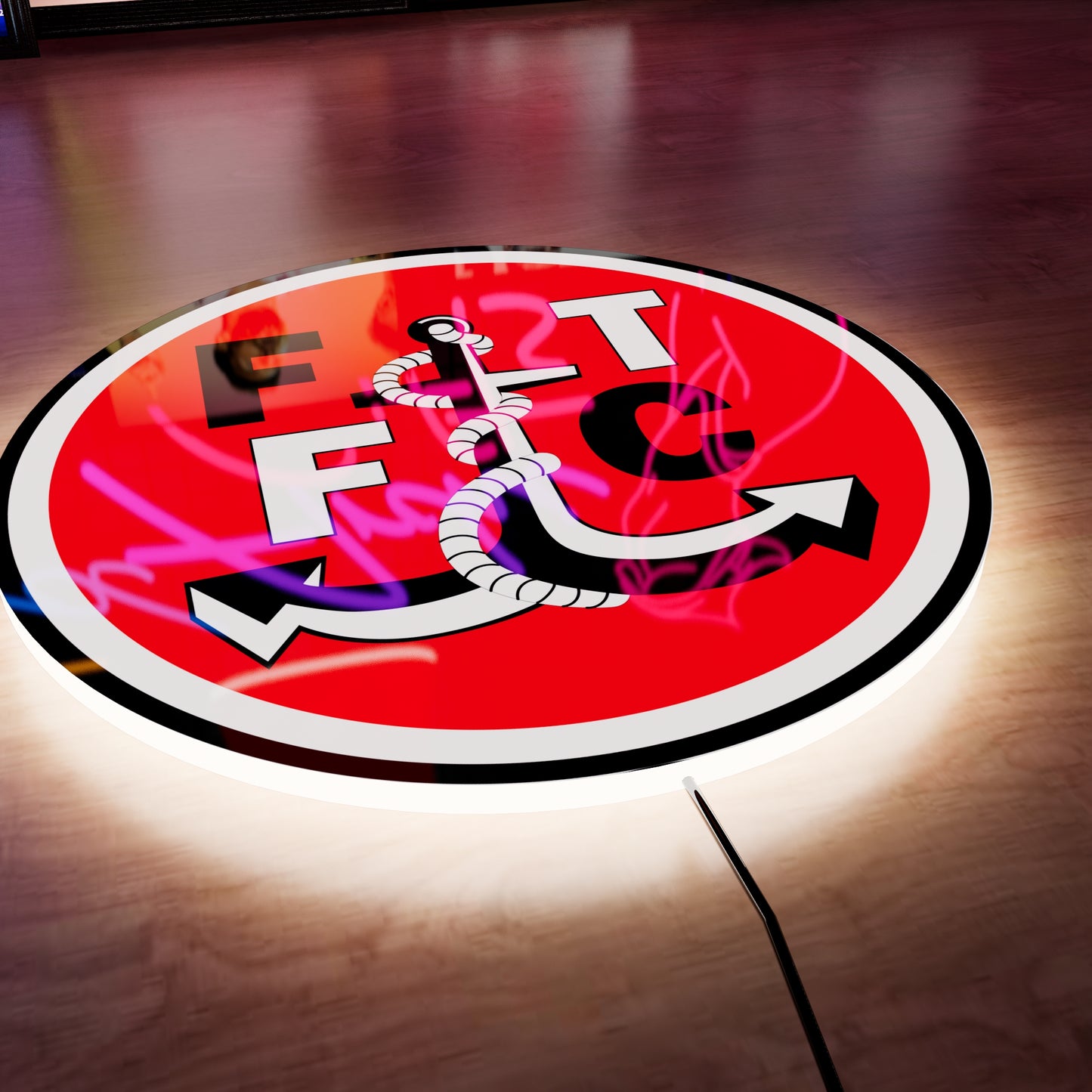 Fleetwood Town badge LED Wall light