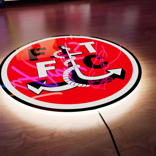Fleetwood Town badge LED Wall light