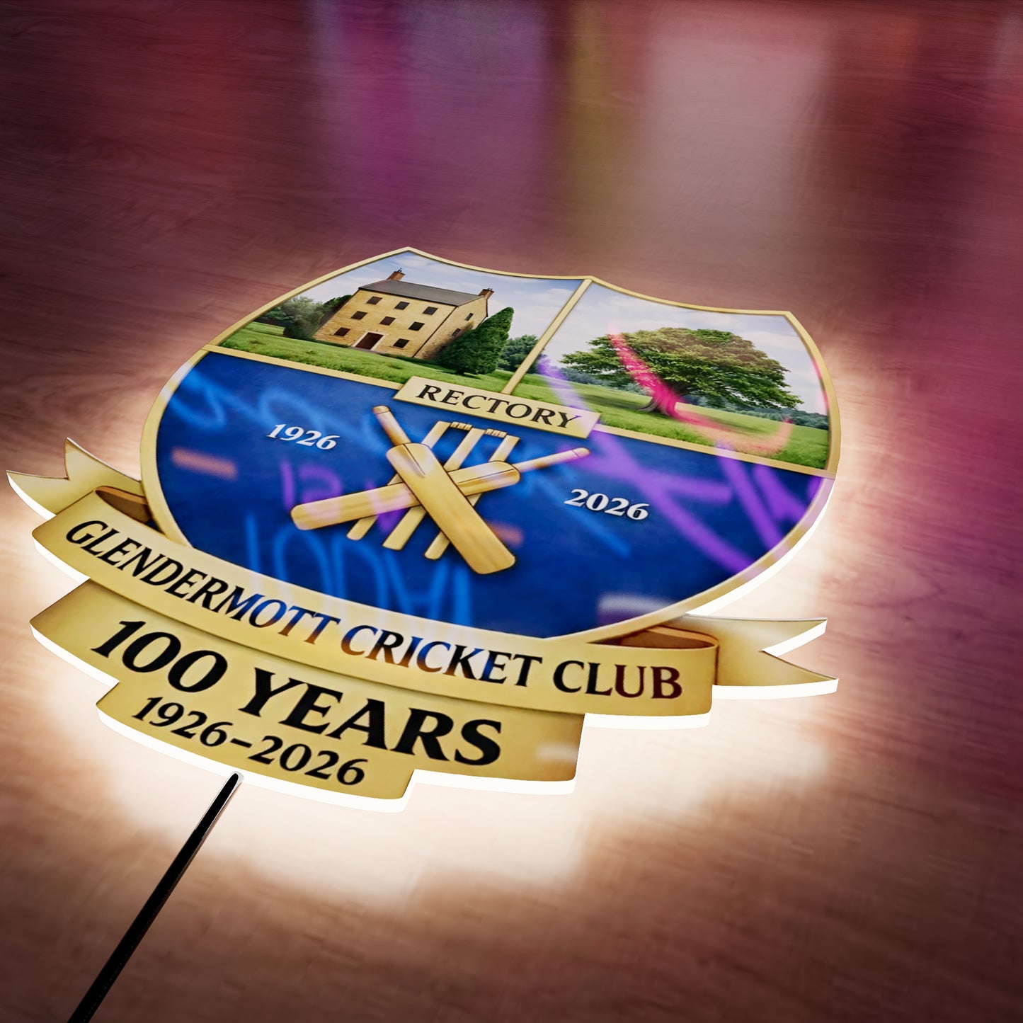 GC CLUB 100 YEARS Logo LED Wall light