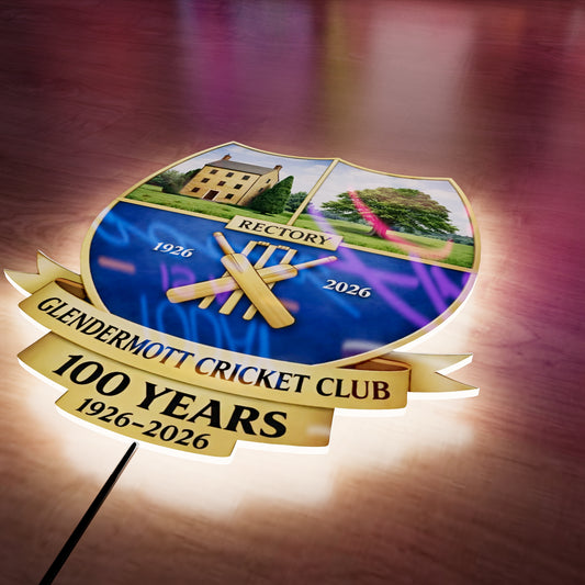 GC CLUB 100 YEARS Logo LED Wall light