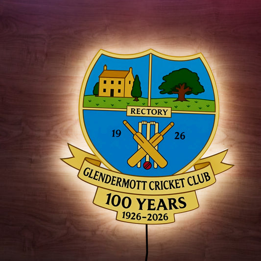 GC CLUB 100 YEARS Logo LED Wall light