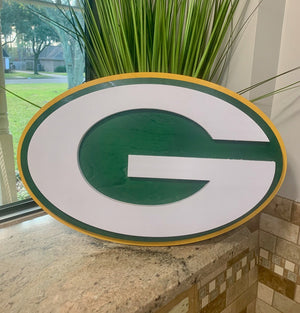 GREEN BAY 3D Wall Sign Football Man cave