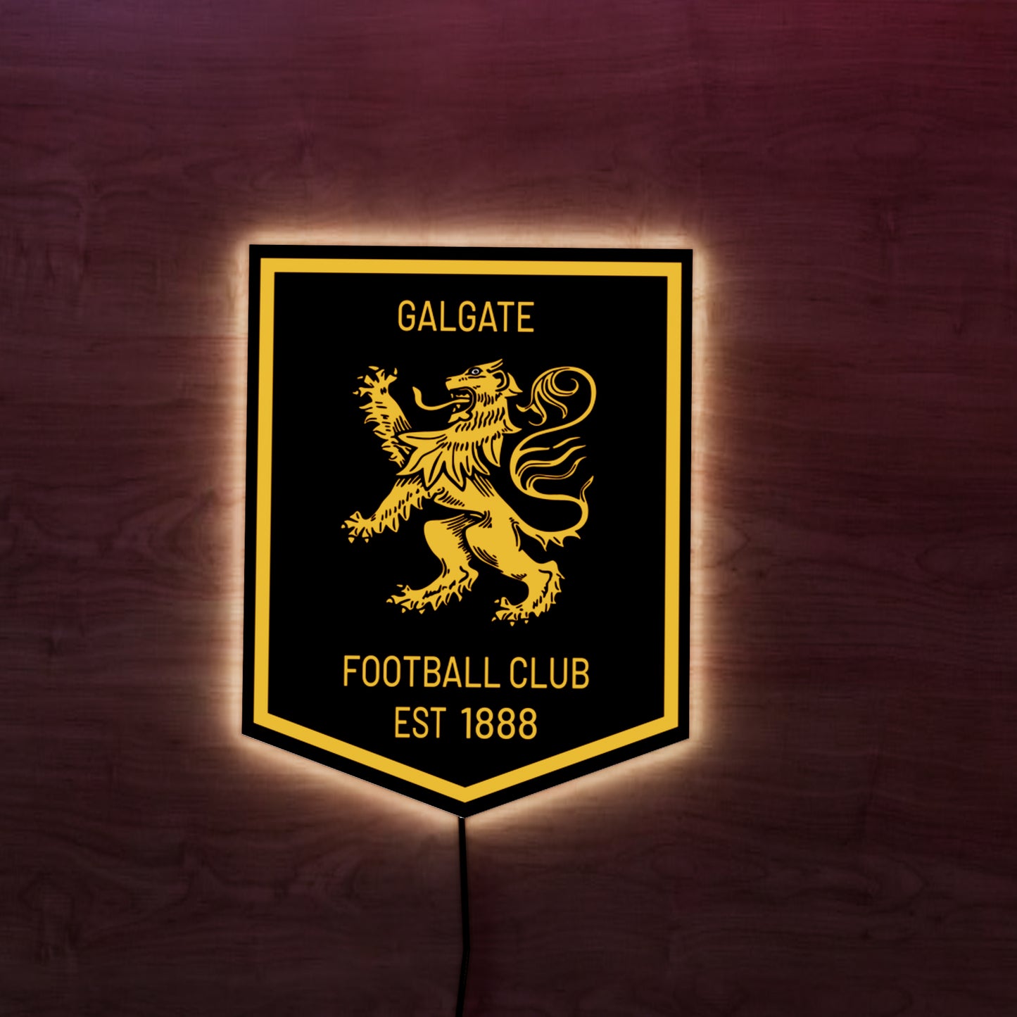 Galgate FC Badge LED Wall light