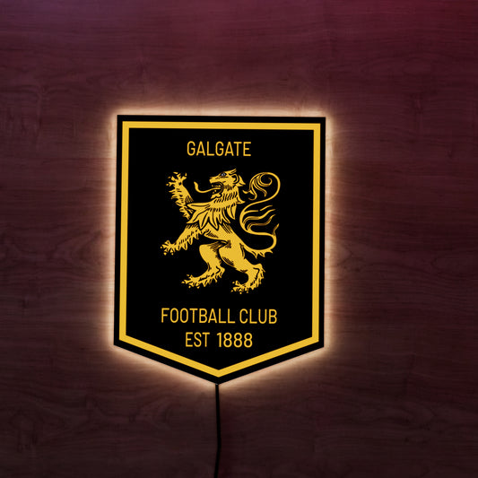 Galgate FC Badge LED Wall light
