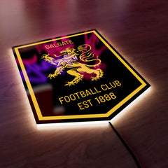 Galgate FC Badge LED Wall light