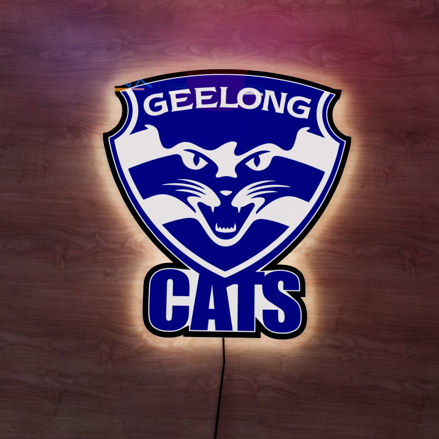 Geelong Cats Logo LED Wall light