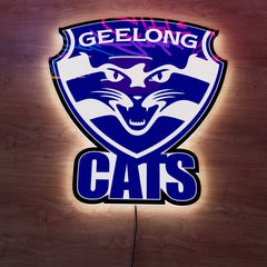 Geelong Cats Logo LED Wall light