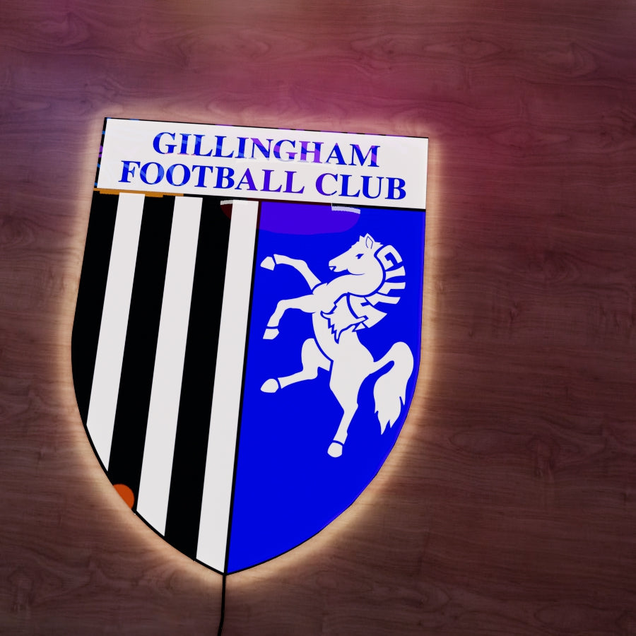 Gillingham Logo LED Wall light