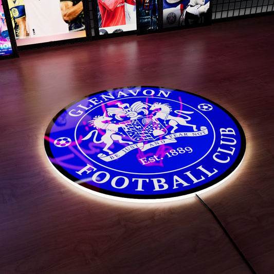 Glenavon FC badge LED Wall light