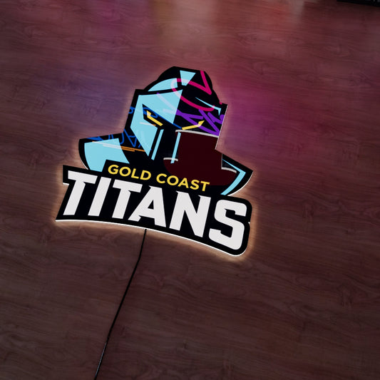 Gold Coast Titans Logo LED Wall light