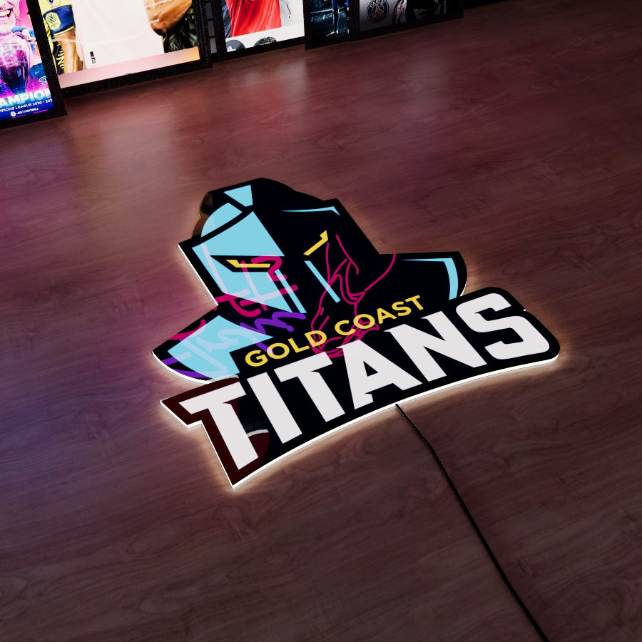 Gold Coast Titans Logo LED Wall light