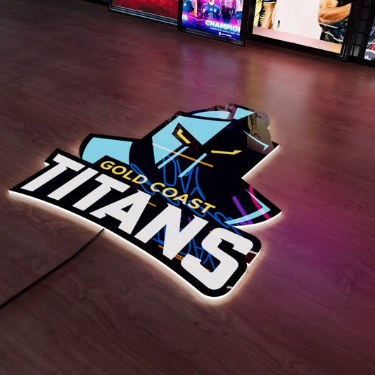 Gold Coast Titans Logo LED Wall light