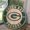 Green Bay Logo Wall Art Sign football