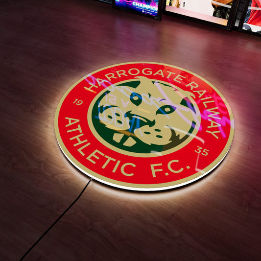 Harrogate Railway Athletic F.C badge LED Wall light