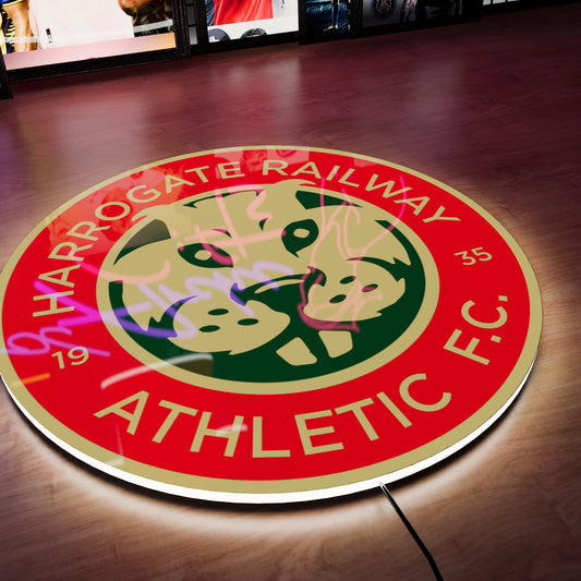 Harrogate Railway Athletic F.C badge LED Wall light
