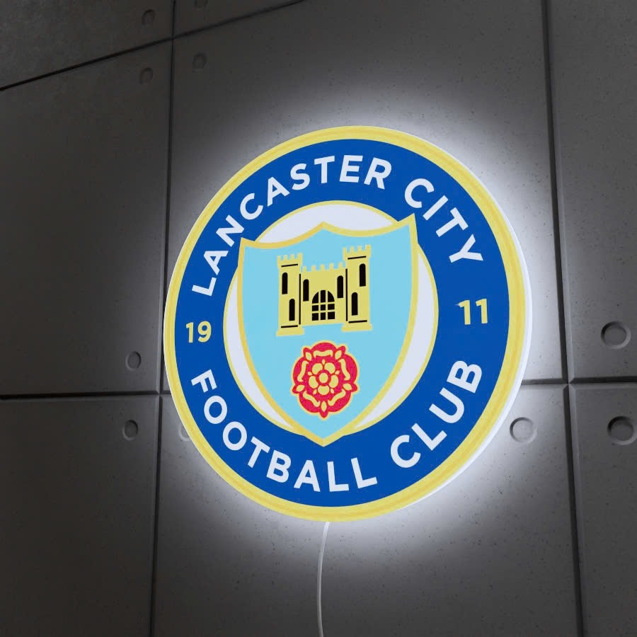 Lancaster City FC badge LED Wall light