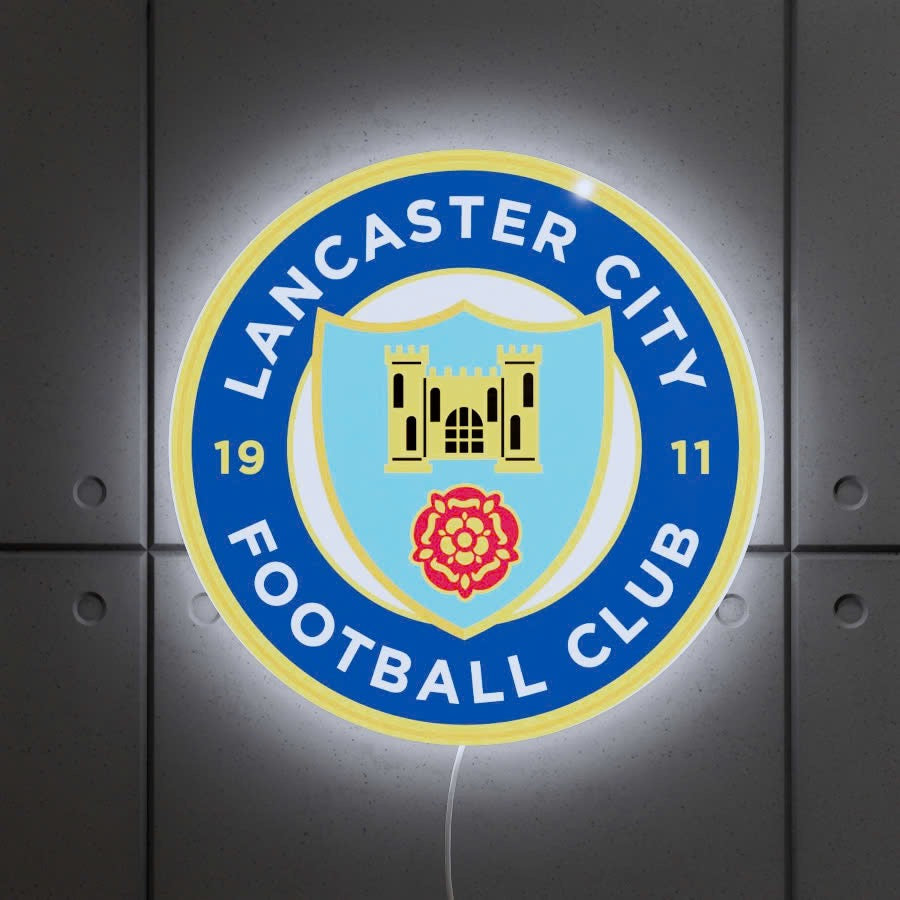 Lancaster City FC badge LED Wall light