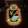 Ynysddu rfc badge LED Wall light