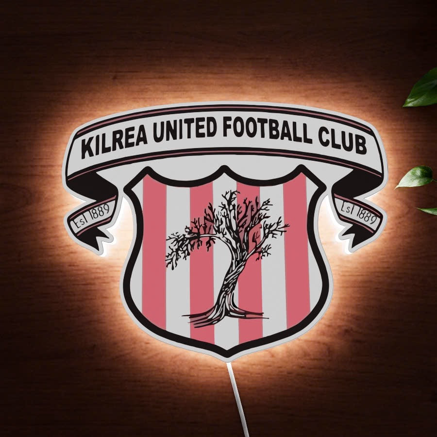 Kilrea United FC badge LED Wall light