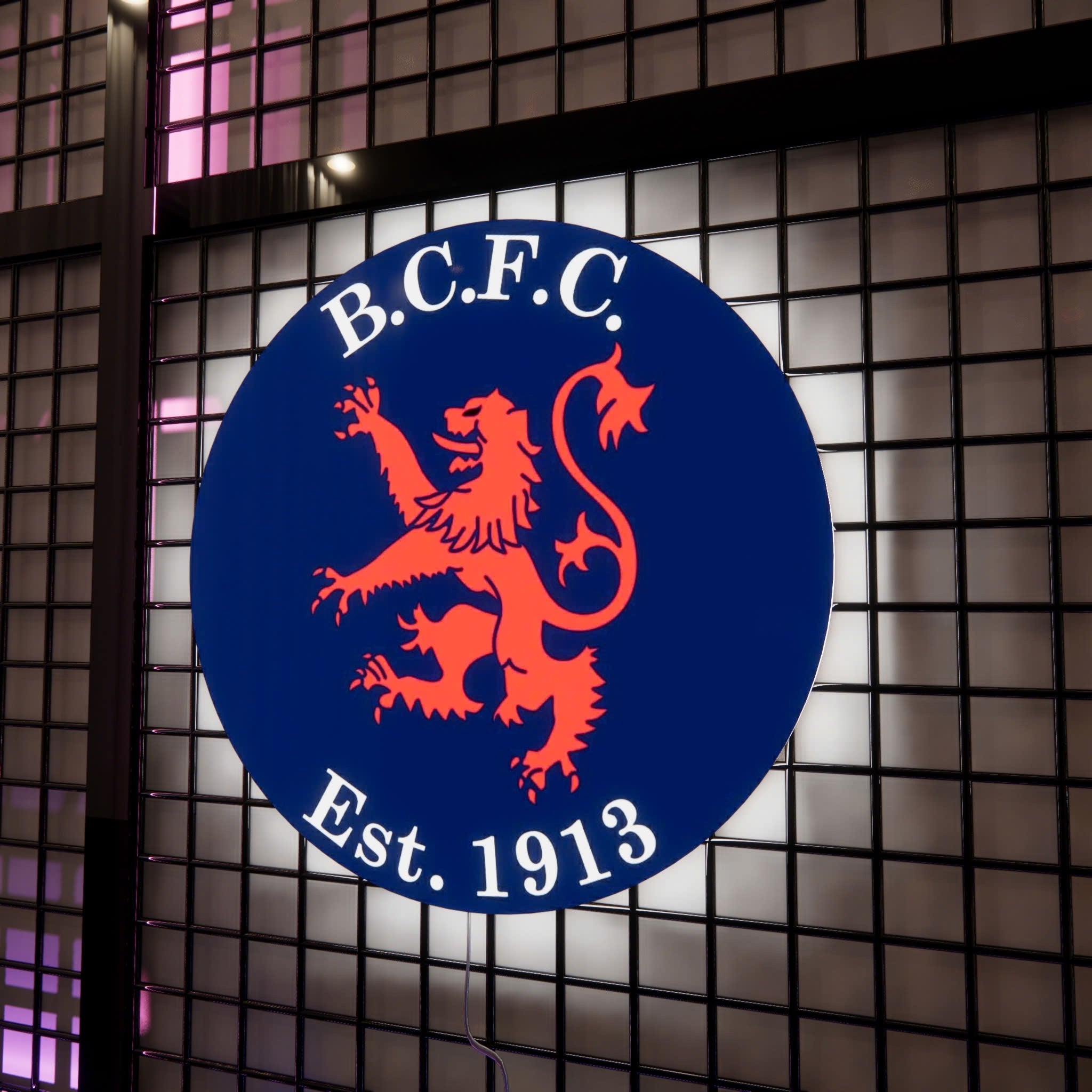 BCFC badge LED Wall light
