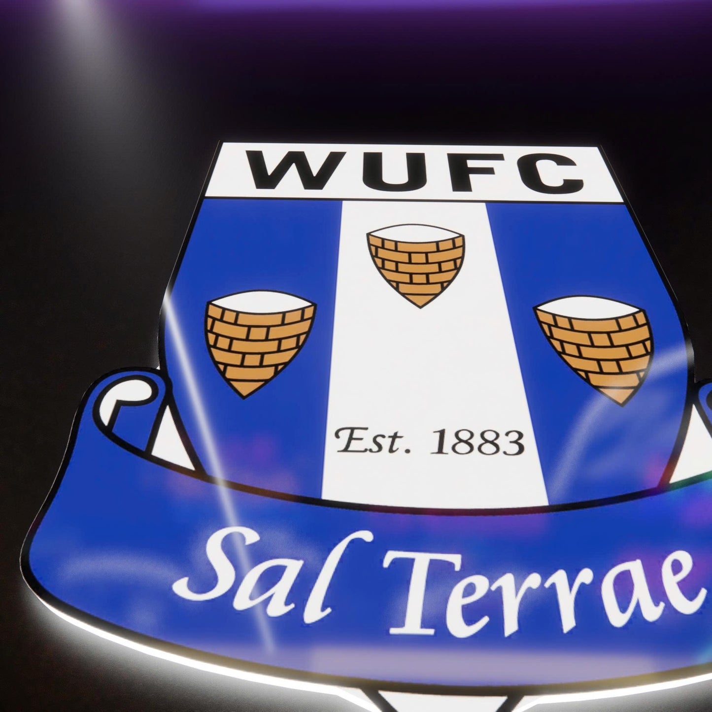 WUFC badge LED Wall light