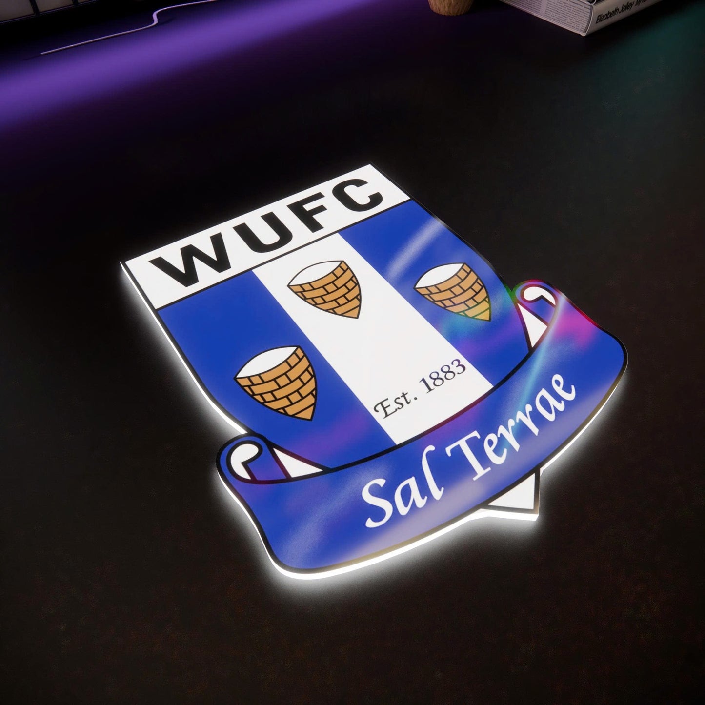 WUFC badge LED Wall light