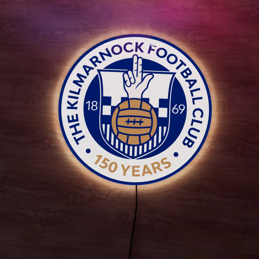Kilmarnock FC badge LED Wall light - Style 1