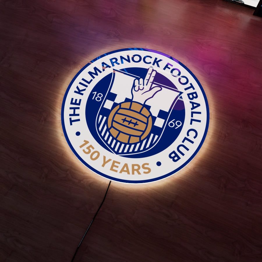 Kilmarnock FC badge LED Wall light - Style 1
