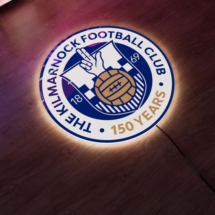 Kilmarnock FC badge LED Wall light - Style 1