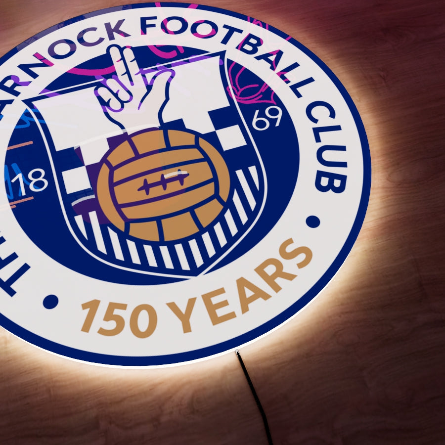 Kilmarnock FC badge LED Wall light - Style 1